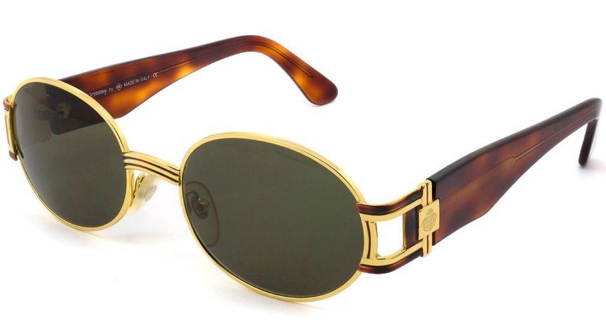 Brown and gold sunglasses