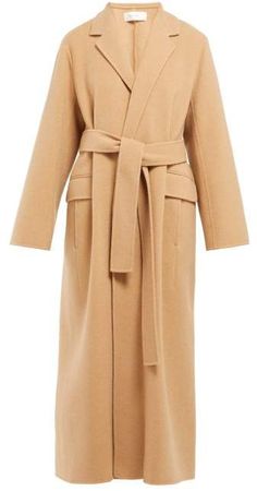 Amoy Single Breasted Cashmere Blend Coat - Womens - Camel