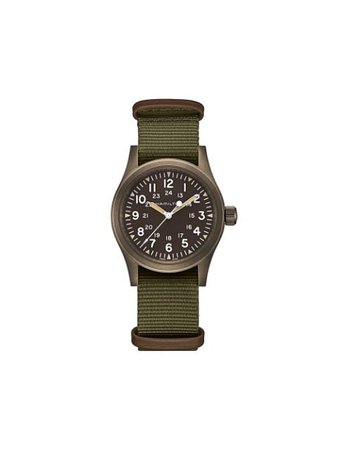 Hamilton Watch Khaki Field watch 38mm green H69449961 - Farfetch
