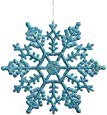 Amazon.com: Vickerman Club Pack of 24 Turquoise Blue Glitter Snowflake Christmas Ornaments 4": Home & Kitchen