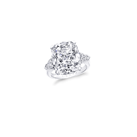 Graff, Cushion Cut Diamond Ring 12.05 CT D INTERNALLY FLAWLESS CUSHION CUT DIAMOND