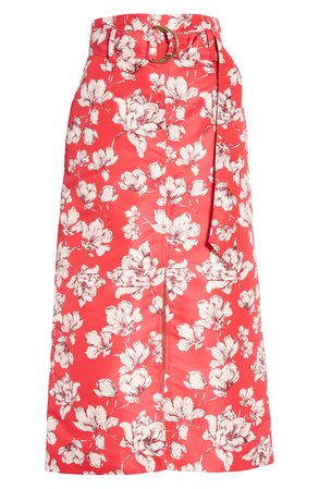 AMUR Odina Floral Print High Waist Skirt | Nordstrom