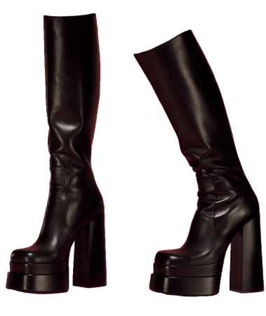 Versace resort 2022 black boots
