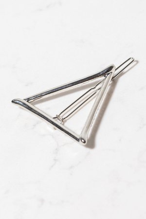 Boho Triangle Hair Clip | Silver Icing