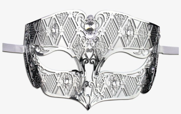 silver masquerade mask Diamond