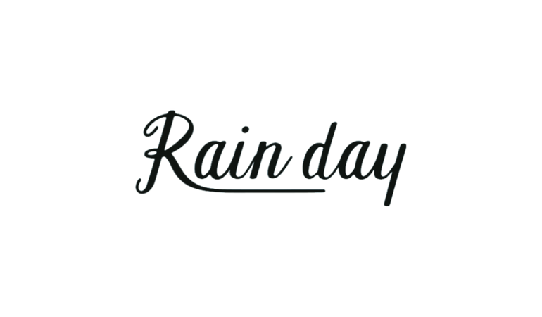 rain day text