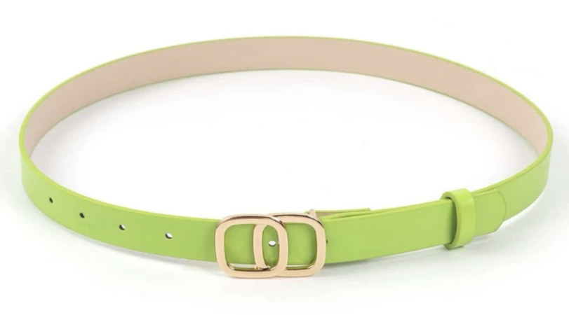 lime green belt simple thin