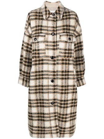 Isabel Marant Étoile check-pattern single-breasted Coat - Farfetch