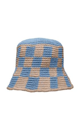 Checkered Cotton Bucket Hat By Memorial Day | Moda Operandi
