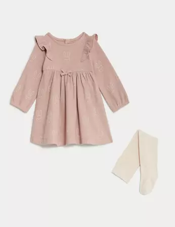 2pc Cotton Rich Rabbit Outfit (7lbs-1 Yrs) | M&S Collection | M&S