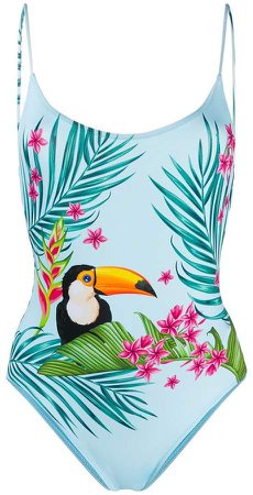 Cecille tropical print swimsuit