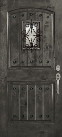Check Out the Colonial Exterior door - by GlassCraft | Quality Single Door entry crafted from Wood & Knotty Alder