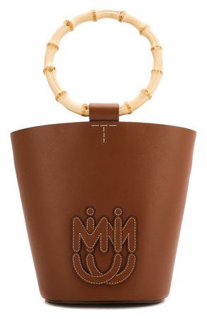 Женская коричневая сумка bucket MIU MIU — купить за 104500 руб. в интернет-магазине ЦУМ, арт. 5BE058-2C94-F0046-BOO