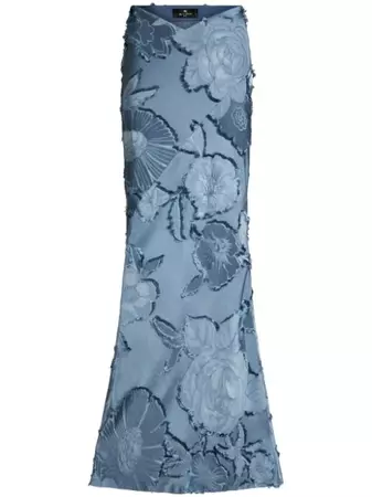 ETRO floral-jacquard Maxi Skirt - Farfetch
