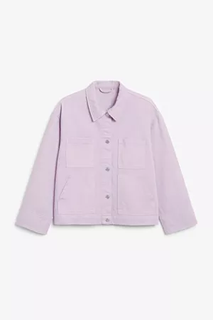 Denim jacket - Lilac - Denim jackets - Monki WW