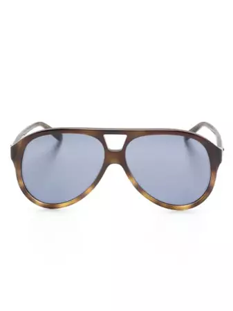 Gucci Eyewear Tortoiseshell pilot-frame Sunglasses - Farfetch