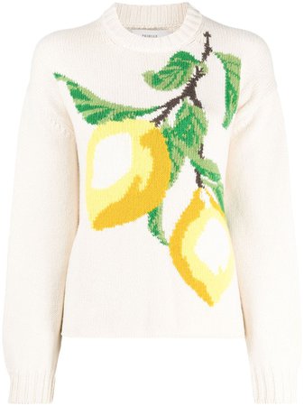 ShopPringle of Scotland lemon knit jumper with Express Delivery - Farfetch