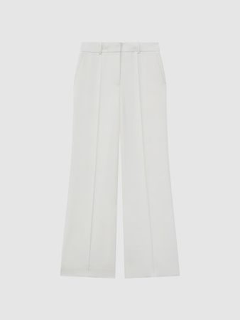 Reiss Sienna Crepe Wide Leg Suit Trousers | REISS USA