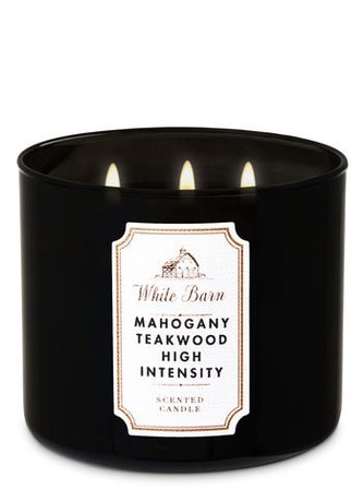 Mahogany Teakwood High Intensity 3-Wick Candle | Bath & Body Works