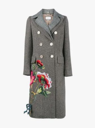 Gucci embroidered coat