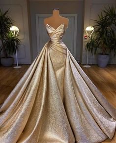 silver gold gown
