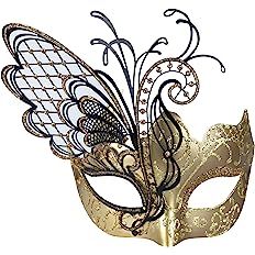 Amazon.com: Ubauta Masquerade Mask For Women Venetian Mask/Halloween/Party/Ball Prom/Mardi Gras/Wedding/Wall Decoration (Gold Butterfly) : Clothing, Shoes & Jewelry