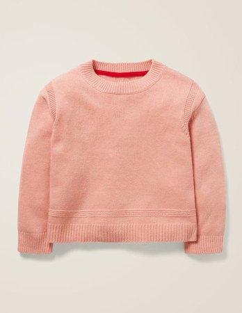Textured Knit Sweater - Chalk Pink | Boden US