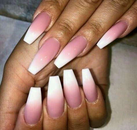 white and pink nails - Google Search