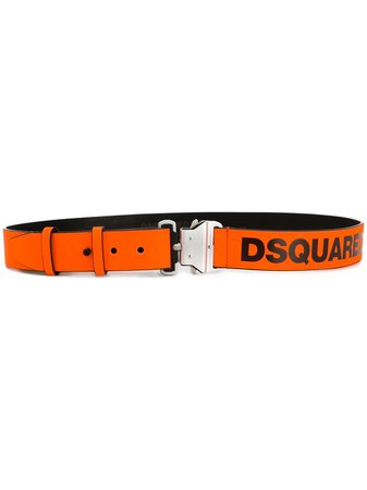 Orange Dsquared2 Logo Strap Belt | Farfetch.com