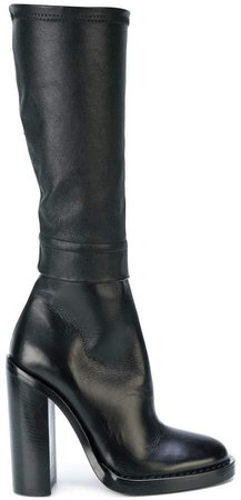 heeled knee boots