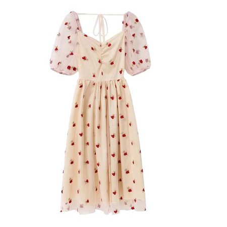 (321) Pinterest rose and white chiffon vintage dress