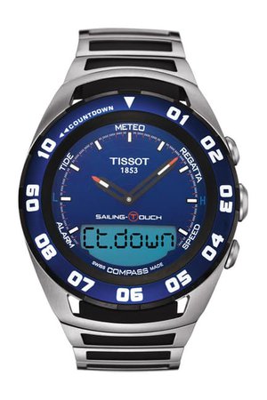 Tissot | Men's Sailing-Touch Bracelet Watch, 45mm | Nordstrom Rack