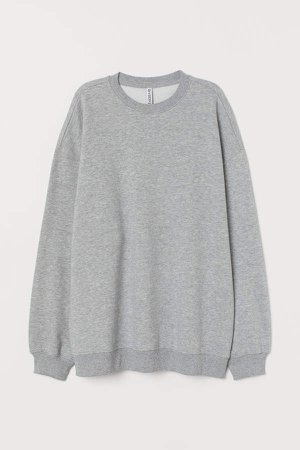 Oversized Sweatshirt - Gray