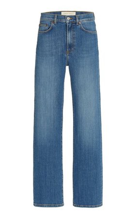 Eiffel Stretch High-Rise Organic Cotton Straight-Leg Jeans By Jeanerica | Moda Operandi
