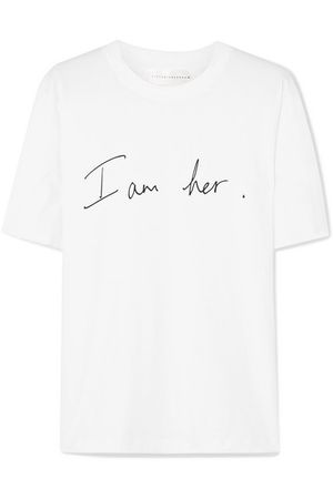 Victoria Beckham | International Women's Day printed cotton-jersey T-shirt | NET-A-PORTER.COM