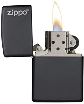 Amazon.com: Zippo Logo Black Matte Pocket Lighter : Health & Household