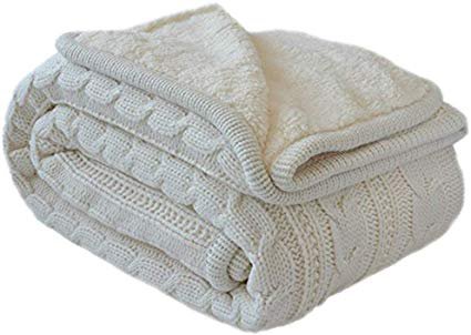 Amazon.com: MeMoreCool Cosy Cable Knitting Throw All Season Sofa/Bedding/Couch Soft Throw Blanket Kids Indoor/Outdoor Blanket Warm Quilt Throw: Home & Kitchen