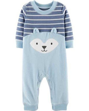 Baby Boy Fox Fleece Jumpsuit | Carters.com
