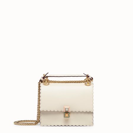White leather mini-bag - KAN I SMALL | Fendi