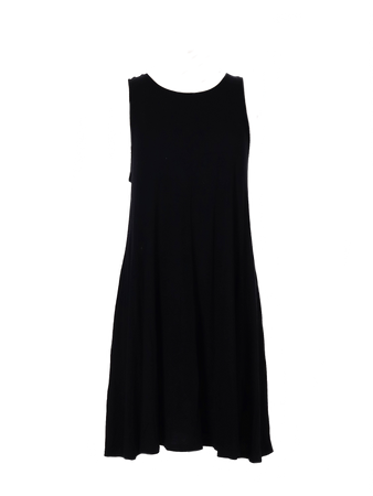 black tank swing dress sleeveless