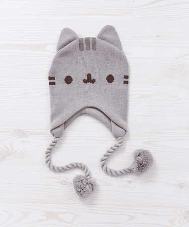 Pusheen Knit Hat with Pom Poms – Pusheen Shop