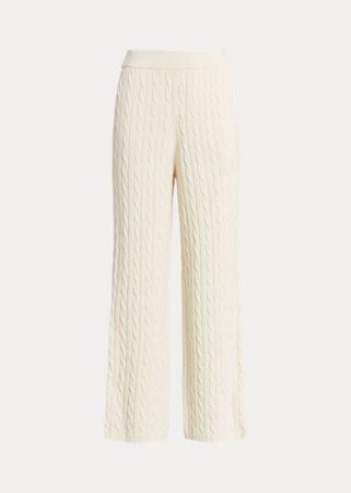 Cable-Knit Wool-Cashmere Trouser for Women | Ralph Lauren® IL