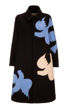 Oversized Intarsia Wool-Blend Coat By La Doublej | Moda Operandi