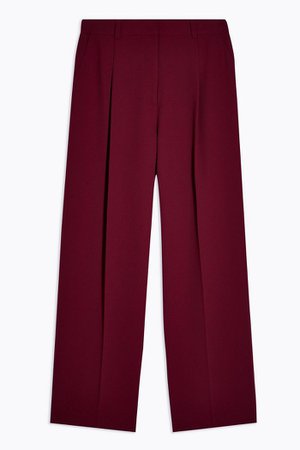 Berry Peg Trousers With Elastic Back | Topshop