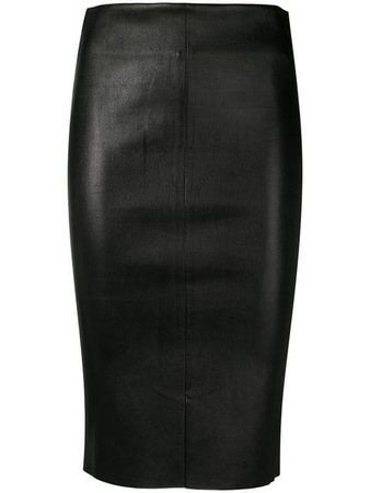 Drome leather pencil skirt