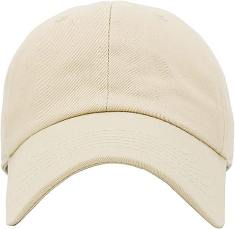 Amazon.com: KB-LOW IVO Classic Cotton Dad Hat Adjustable Plain Cap. Polo Style Low Profile (Unstructured) (Classic) Ivory Adjustable : Clothing, Shoes & Jewelry