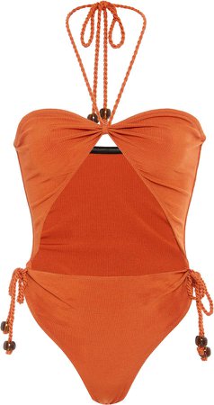 Tropic of C Savanna Cutout Ruched Swimsuit
