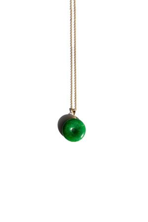 seree Medallion jade stone pendant necklace - Green | Garmentory