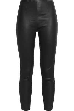 Cropped leather skinny pants | T by ALEXANDER WANG | Sale up to 70% off | THE OUTNET