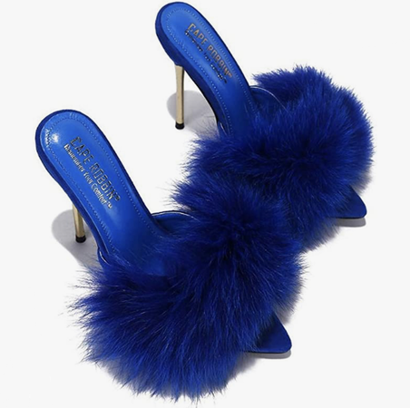 Blue Fur Heels